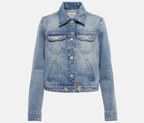 Bestickte Jeansjacke