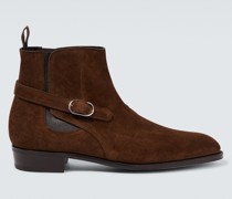 John Lobb Ankle Boots Mason aus Veloursleder