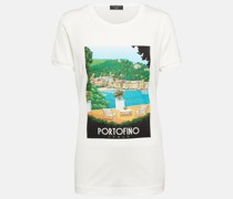 Bedrucktes T-Shirt Portofino aus Baumwolle