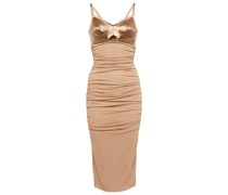 Dolce&Gabbana Midikleid aus Satin und Jersey