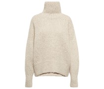Rollkragenpullover aus Alpakawolle und Wolle