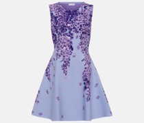 Oscar de la Renta Minikleid aus Jacquard-Strick