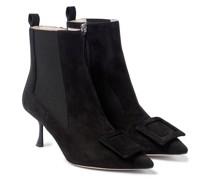 Roger Vivier Ankle Boots Viv' In The City aus Veloursleder