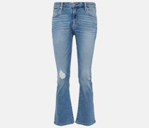 Mid-Rise Cropped Flared Jeans Jodi