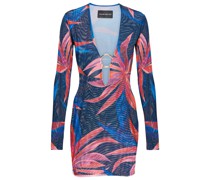 Louisa Ballou Bedrucktes Minikleid Helios aus Mesh