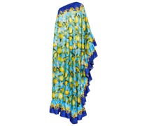 Dolce&Gabbana One-Shoulder-Robe aus Seiden-Twill