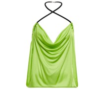 The Attico Top Pauline mit Leder