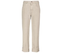 Brunello Cucinelli Mid-Rise Straight Jeans