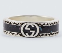 Ring GG aus Sterlingsilber mit Emaille