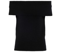 Off-Shoulder-Top aus Rippstrick