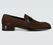 Tom Ford Loafers Elkan aus Veloursleder