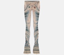 Bedruckte Leggings aus Jersey