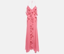 Blumarine Maxikleid aus Baumwolle und Seide