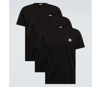 Moncler Set aus drei T-Shirts aus Baumwolle