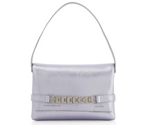 Victoria Beckham Schultertasche Chain Mini aus Metallic-Leder