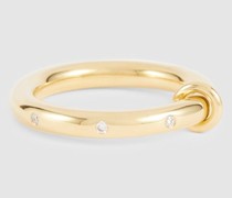 Ring Ovio aus 18kt Gelbgold mit Diamanten