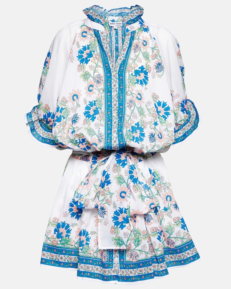 Juliet Dunn Damen Juliet Dunn Bedrucktes Minikleid aus Baumwolle Juliet Dunn Damen Juliet Dunn Bedrucktes Minikleid aus Baumwolle