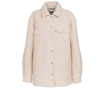 Off-White Jacke aus einem Wollgemisch