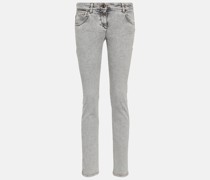 Brunello Cucinelli Low-Rise Skinny Jeans
