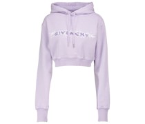 Givenchy Cropped-Hoodie aus Baumwoll-Jersey