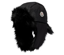 Moncler Muetze mit Faux Fur