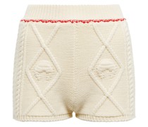 Marine Serre Shorts aus Wolle