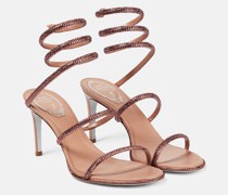 Rene Caovilla Sandalen Cleo aus Satin