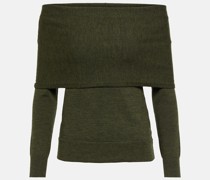 CO Off-Shoulder-Pullover aus Wolle