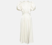 Rotate Birger Christensen Midikleid aus Satin