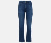 Mid-Rise Jeans Le High Straight