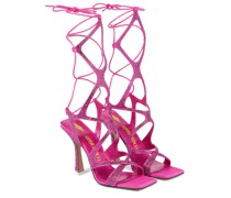 The Attico Sandalen Flora aus Satin