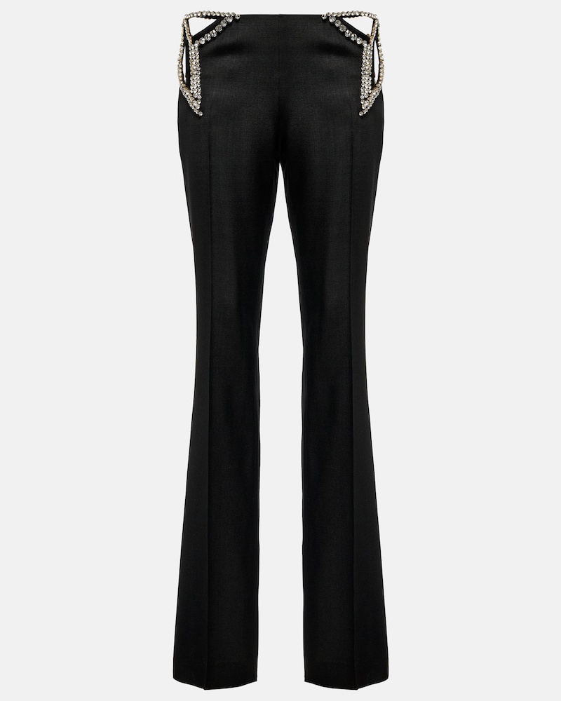 Stella McCartney Damen Stella McCartney Verzierte Low-Rise-Hose
