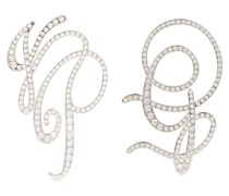 Jean Paul Gaultier Kristallverzierte Ohrringe Monogram
