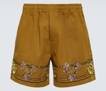 Bestickte Shorts aus Baumwolle