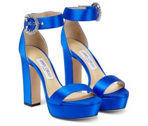 Jimmy Choo Plateausandalen Mionne 120 aus Satin
