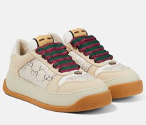Gucci Sneakers Screener aus Canvas mit Leder