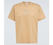 Besticktes T-Shirt aus Baumwoll-Jersey