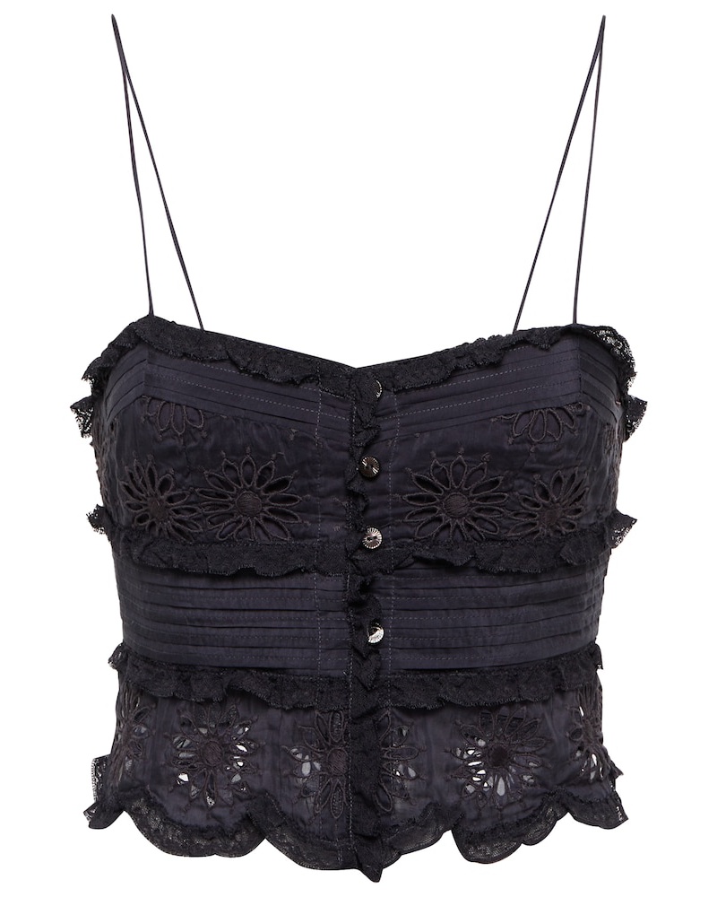 Isabel Marant Damen Isabel Marant Top Delphine aus Baumwolle und Seide