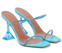 Amina Muaddi Verzierte Sandalen Gilda