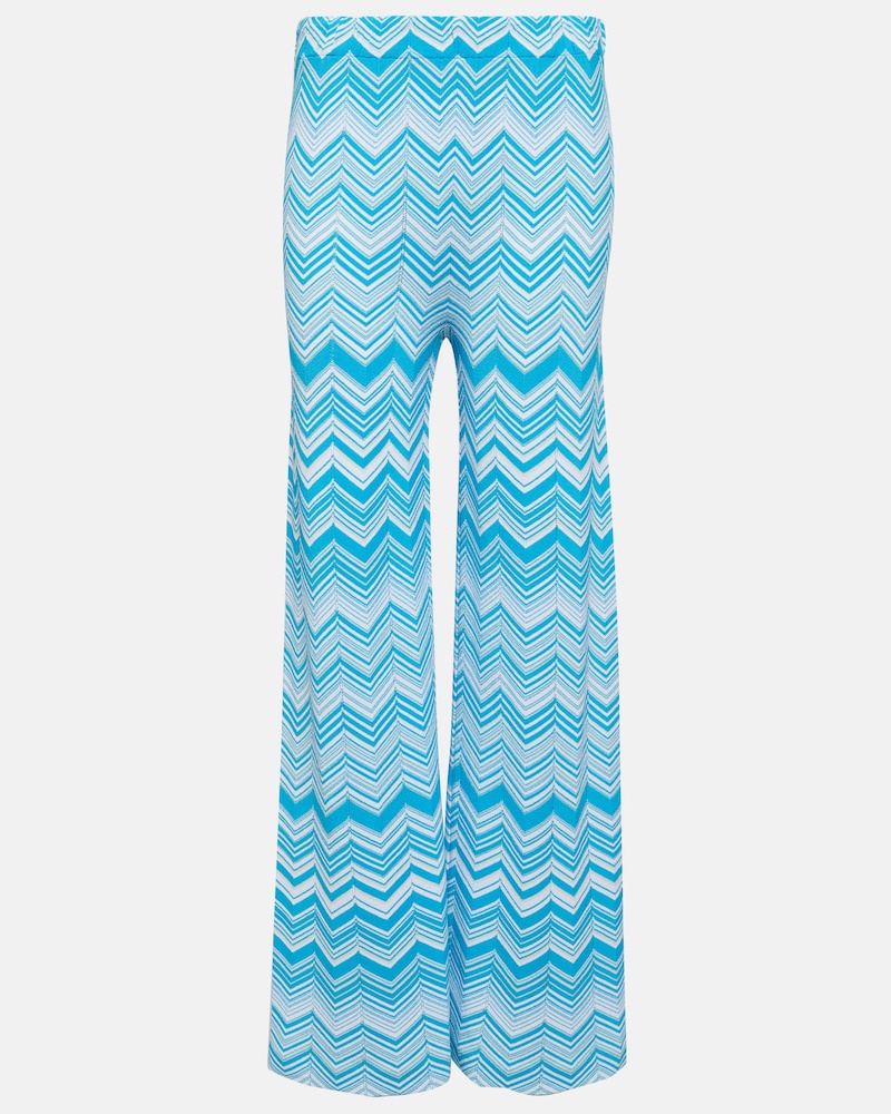 Missoni Damen Missoni High-Rise-Hose aus Strick