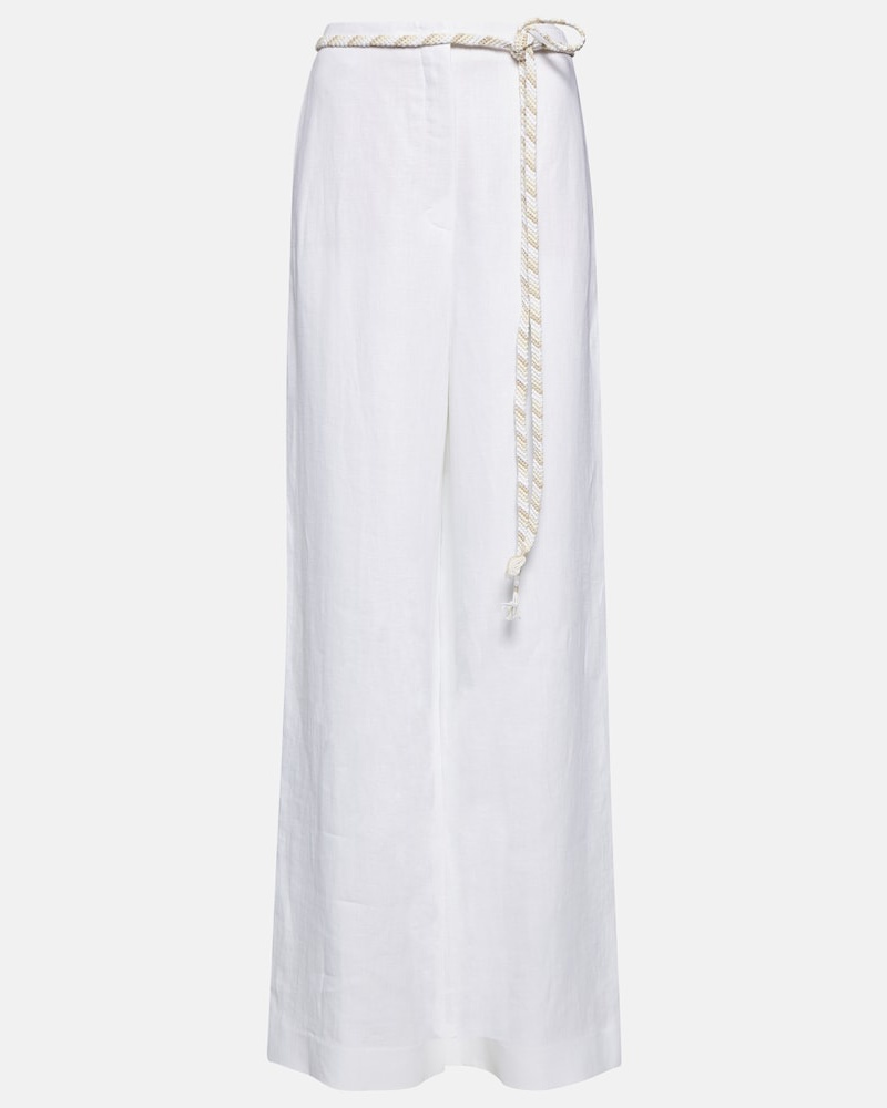 Loro Piana Damen Loro Piana Weite Hose aus Leinen Loro Piana Damen Loro Piana Weite Hose aus Leinen