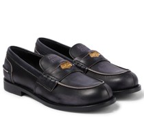 Penny Loafers aus Leder