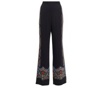 Bedruckte High-Rise-Hose