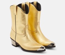 Dodo Bar Or Westernstiefel aus Metallic-Leder