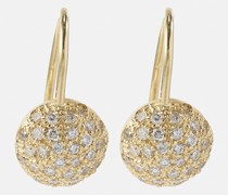 Ohrringe Sphere aus 18kt Gelbgold mit Diamanten