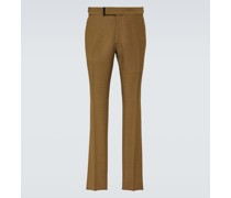 Schmale Mid-Rise-Hose