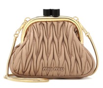 Clutch Miu Belle Mini aus Leder