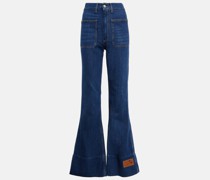 High-Rise Flared Jeans