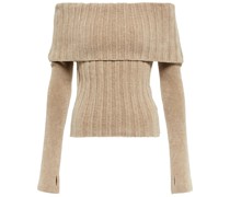 Jacquemus Off-Shoulder-Top Duci aus Rippstrick