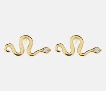 Ohrringe Little Snake aus 18kt Gelbgold mit Diamanten
